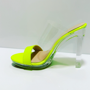 Neon Yellow Patent Women's Heel